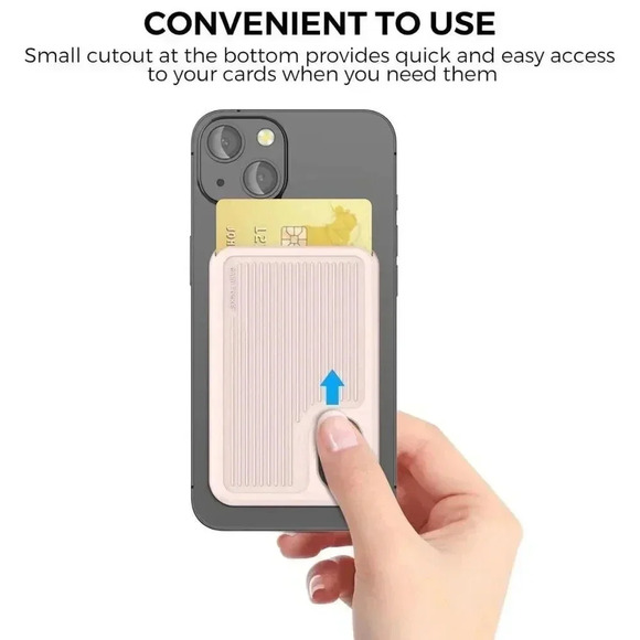 MagSafe Silicone Magnetic Wallet For iPhone 15/14/13/12/Pro Max/Pro/Plus/Mini - Picture 8 of 9